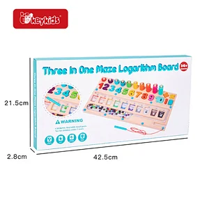 Montessori Activity Board Magnetic Color and Number Maze Matching Toys For Kids W11H118